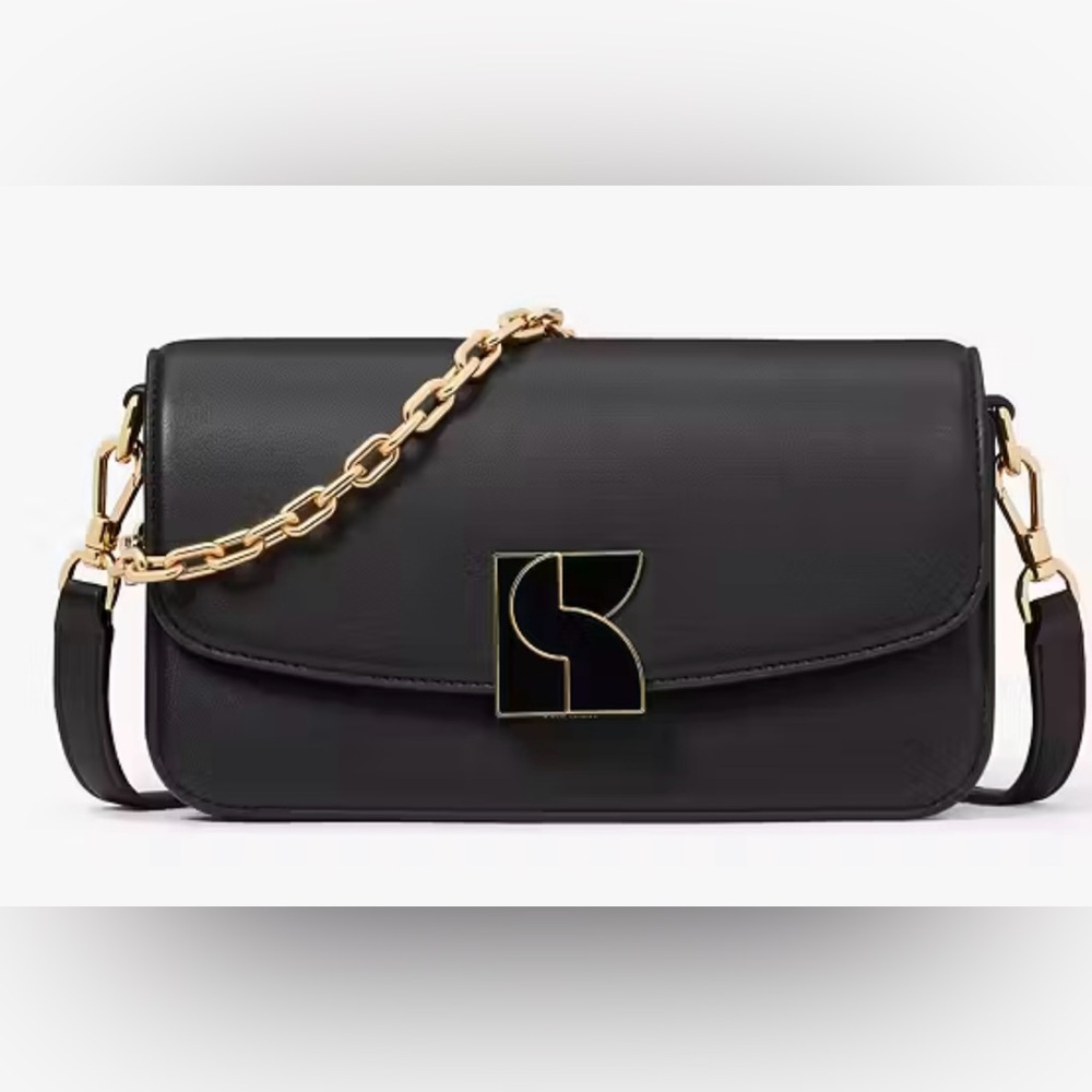 NWT black Dakota style cross body